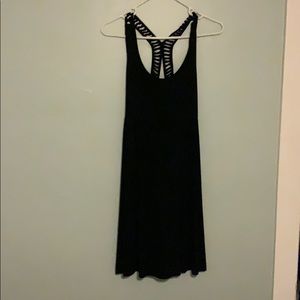 Black razor back sun dress